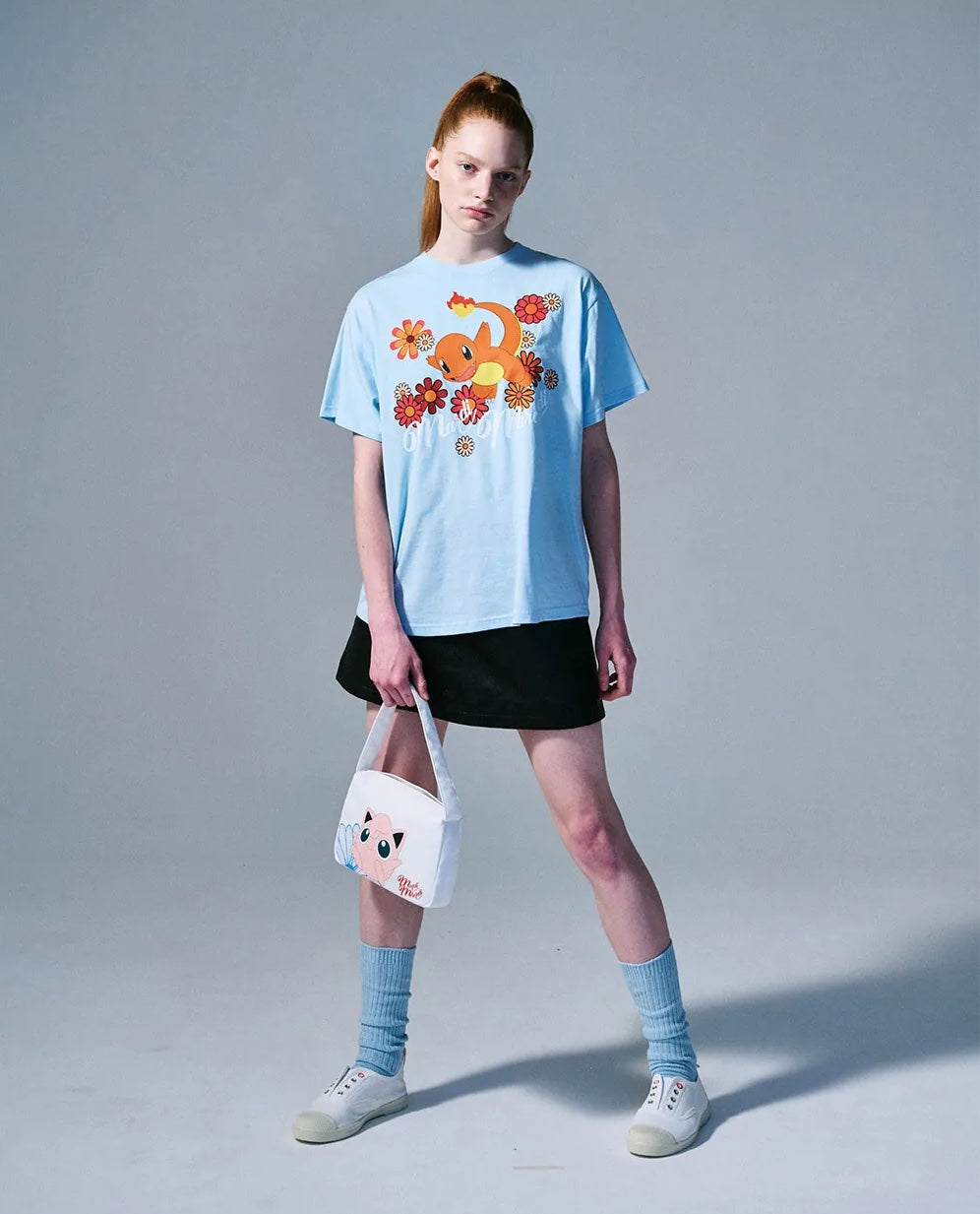 Mardi Mercredi x Pokémon T-shirt Blossom Hitokage Sky