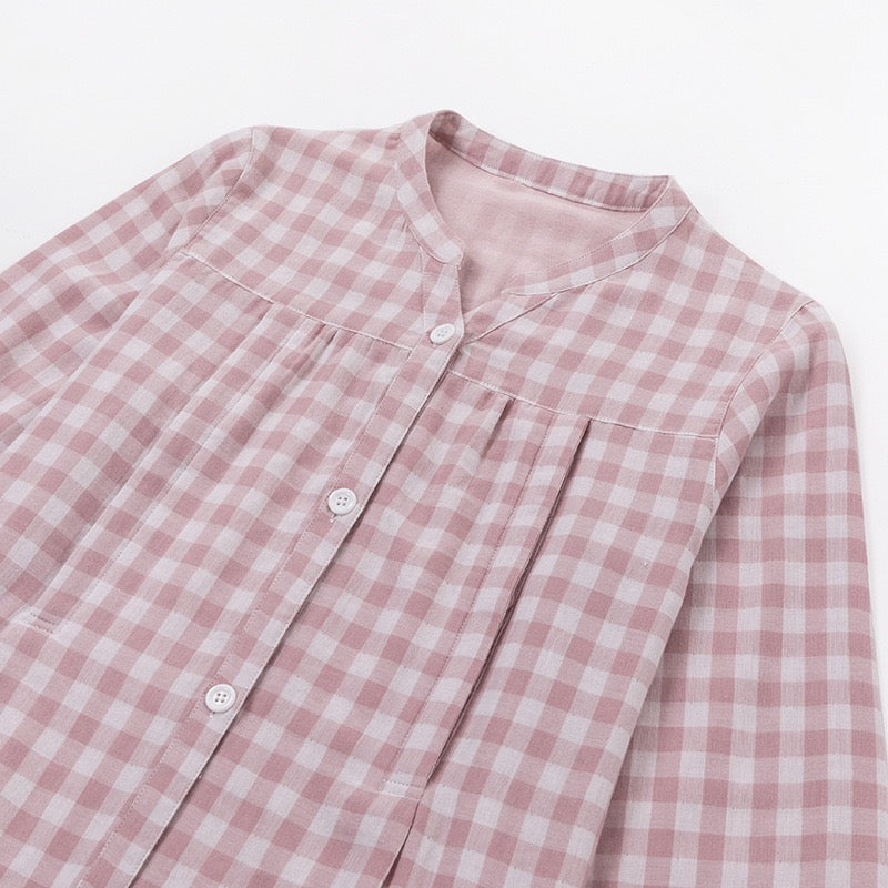 Maternity & Nursing Side Seamless Double Gauze Pajamas