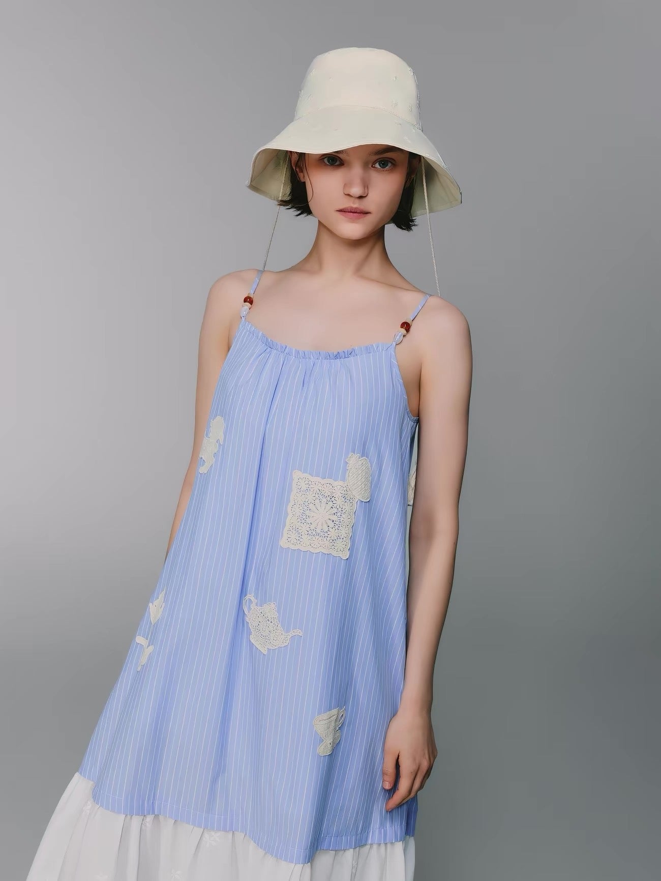 Juniper Appliqué Cotton Maxi Dress