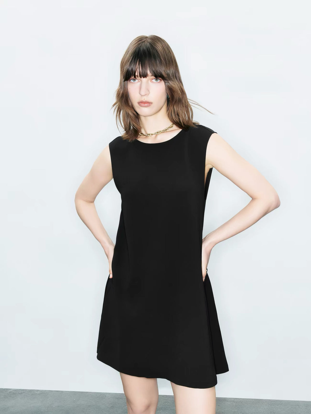 Noa Sleeveless A-Line Mini Dress