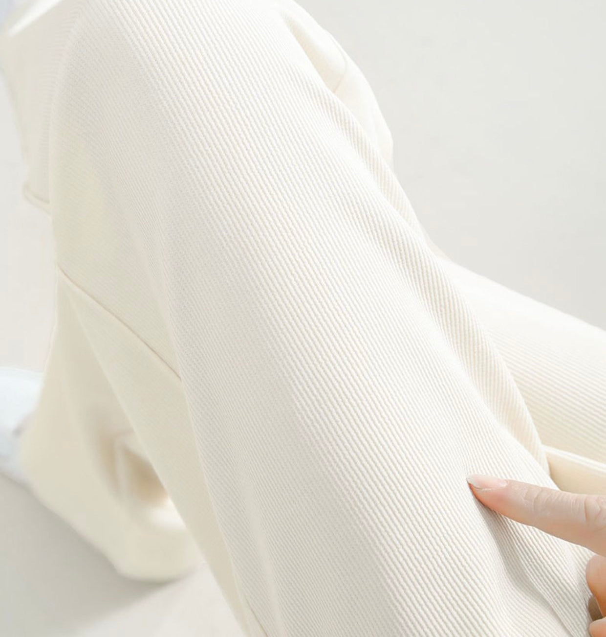 Chenille Maternity Palazzo Pants Khaki