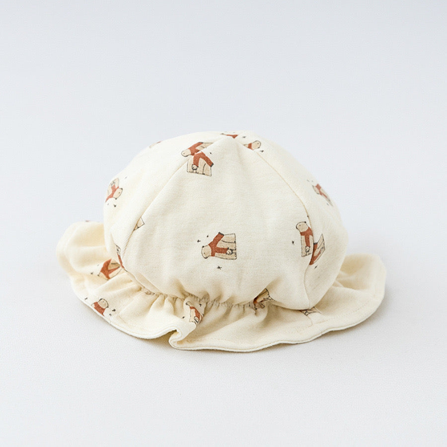 Baby Double-Layer Cotton Bucket Hat (0-8 months)