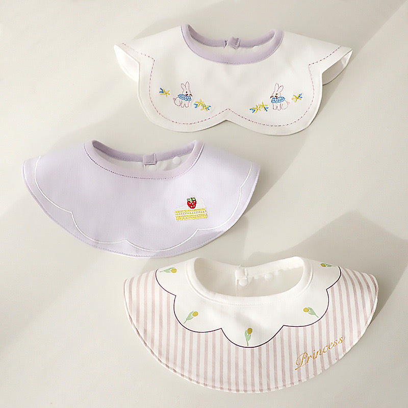 Nautical-Themed Reversible Baby Bibs