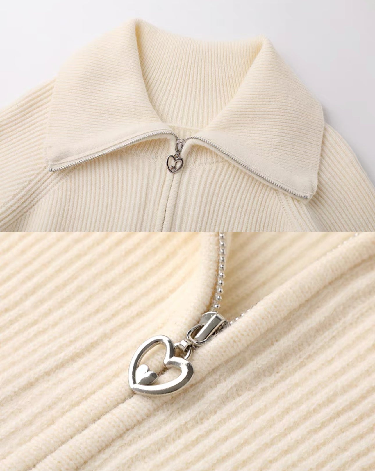 Elegant Ivory Maternity Sweater Dress