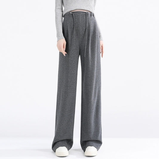 Fləfē Wide Leg Pants Dark Grey