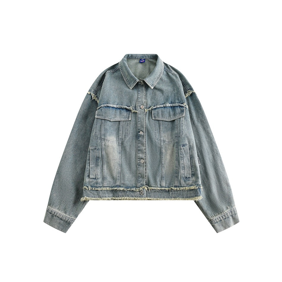 Butterfly Embroidered Denim Jacket
