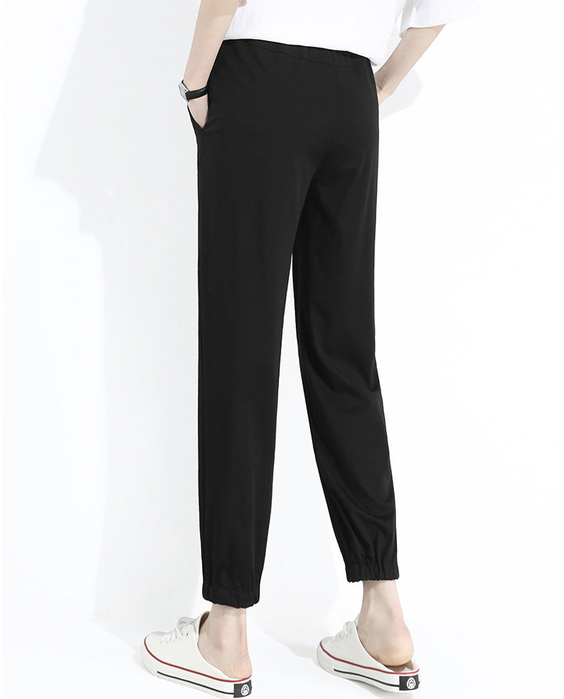 Summer Harem Ankle Banded Pants
