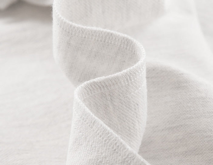 Casual Maternity Short Sleeve Two-Piece Light Grey