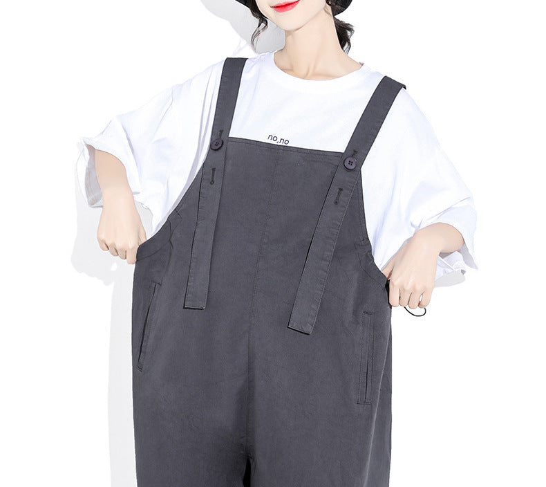 Causal Loose Fit Overalls