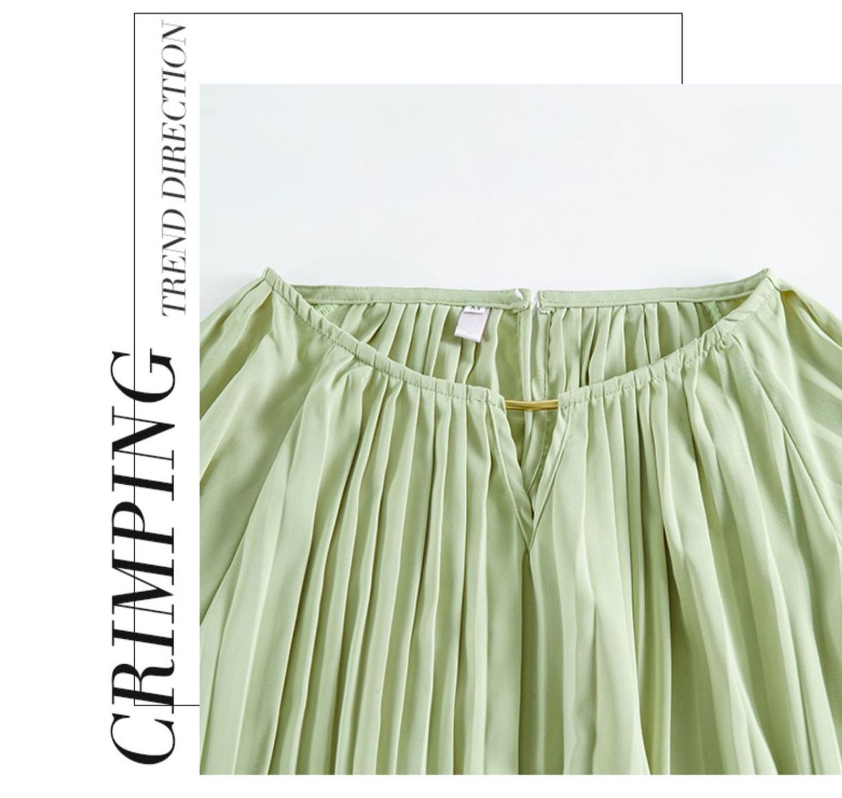 Loose Fit Pleated Midi Dress