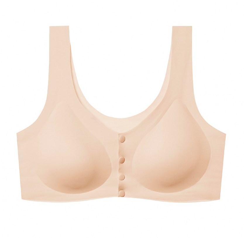 Maternity & Nursing Seamless Front Open Buckle Bra
