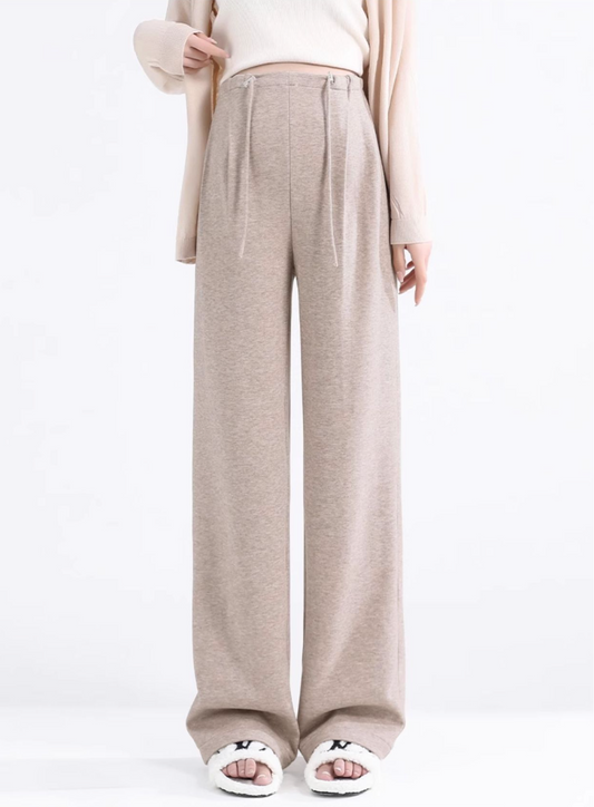 Fləfē Wide Leg Pants Oatmeal