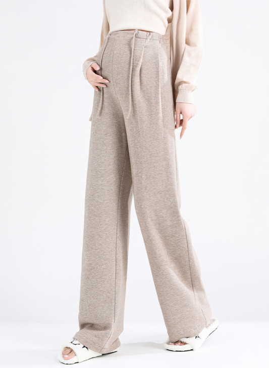 Fləfē Wide Leg Pants Oatmeal
