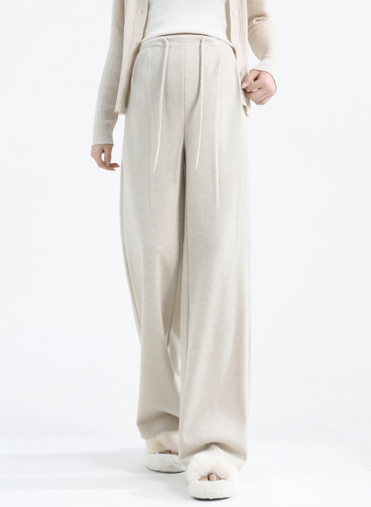 Fləfē Wide Leg Pants Off White