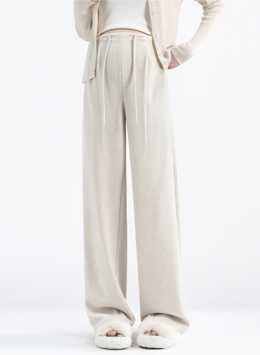 Fləfē Wide Leg Pants Off White