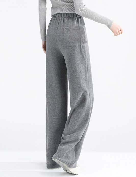 Fləfē Wide Leg Pants Light Grey