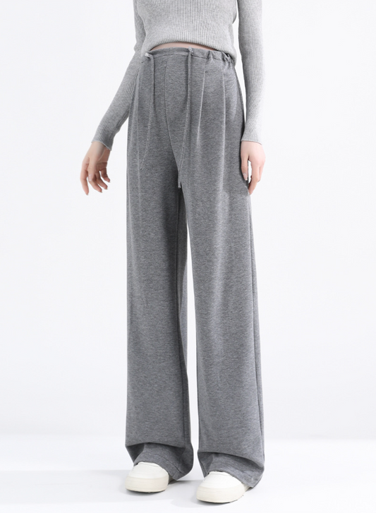 Fləfē Wide Leg Pants Light Grey