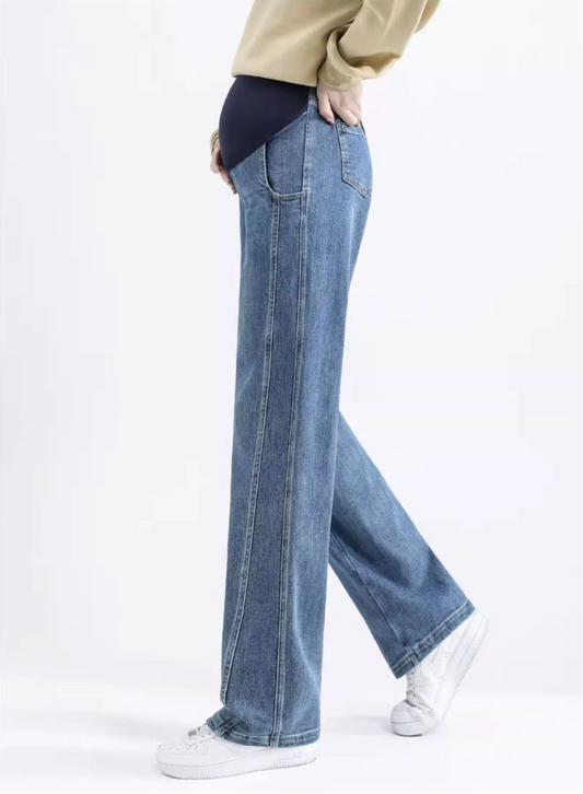 Straight-Cut Palazzo Jean Blue