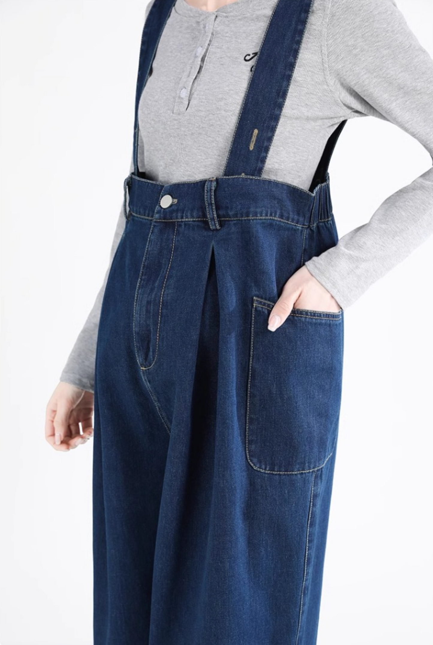 Roomy High Waist Overall