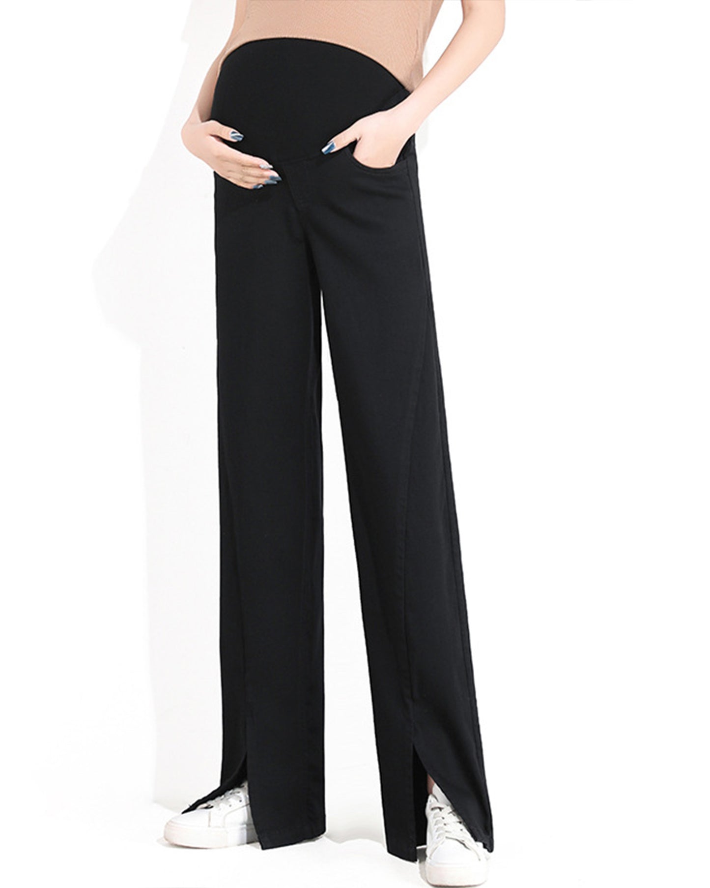 Front Slit Jeans Cool Summer