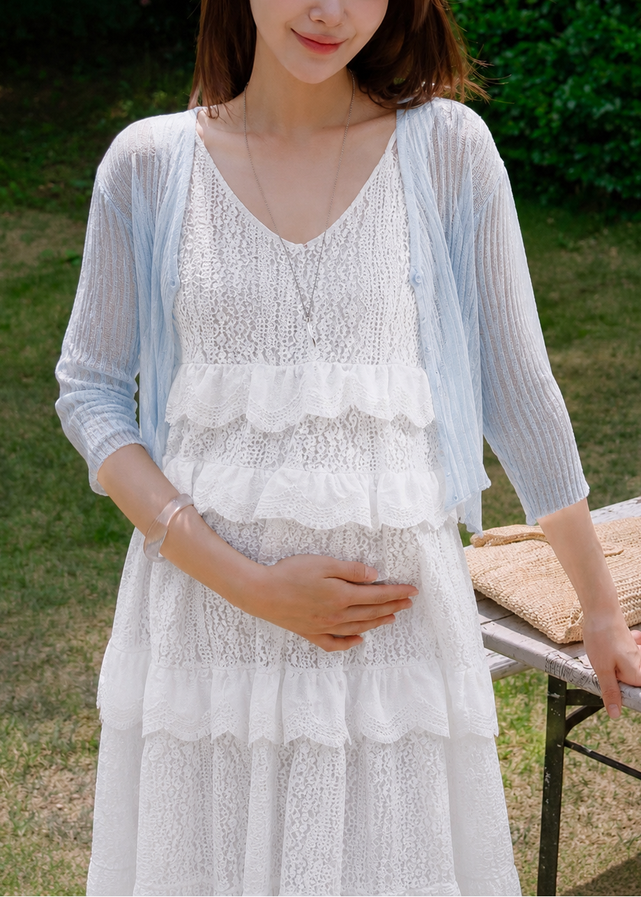 Lace V-Neck Two-Piece Lace Dress Set