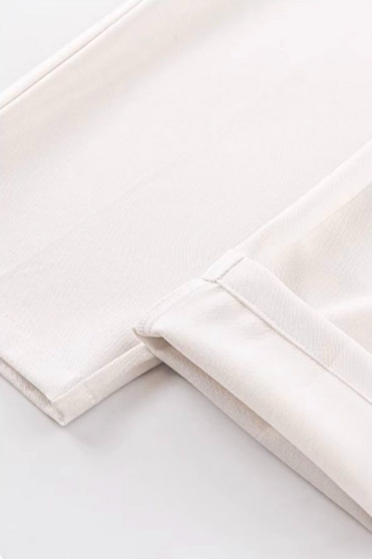 Loose-Fit Drawstring Straight-Leg Pants