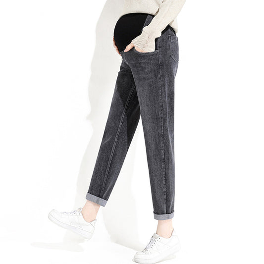 Spring Autumn Straight Leg Jeans