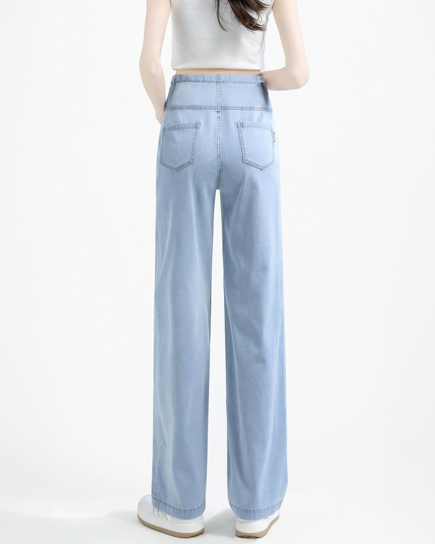 Loose Fit Cotton Silk Jeans Summer Cool