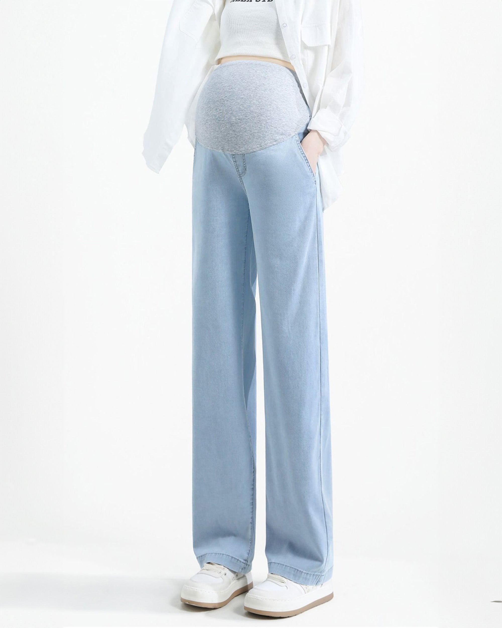 Loose Fit Cotton Silk Jeans Summer Cool