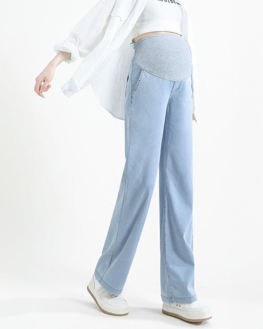 Loose Fit Cotton Silk Jeans Summer Cool