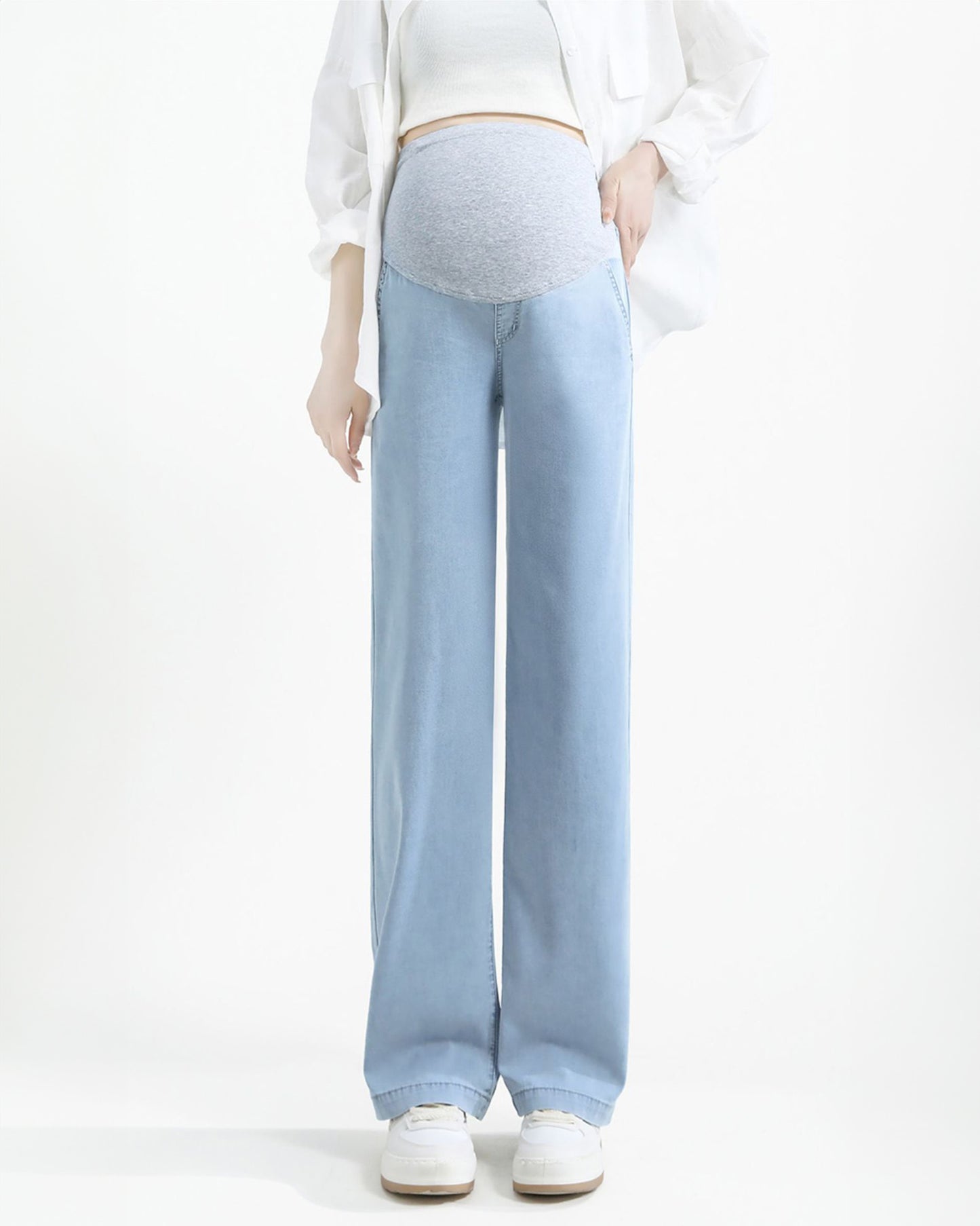 Loose Fit Cotton Silk Jeans Summer Cool