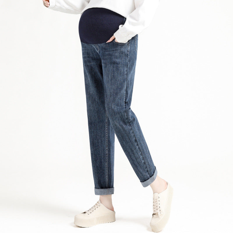 Spring Autumn Straight Leg Jeans