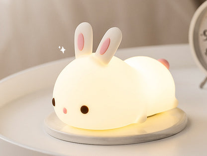 Bunny Nursery Night Light for Breastfeeding Baby, Rechargeable, colour changing