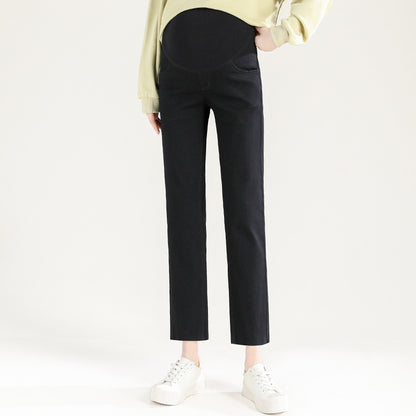 Straight Leg Denim with Raw Cut