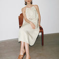 Serena Tie-Neck Lyocell Maxi Dress