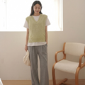 Fləfē Wide Leg Pants Light Grey