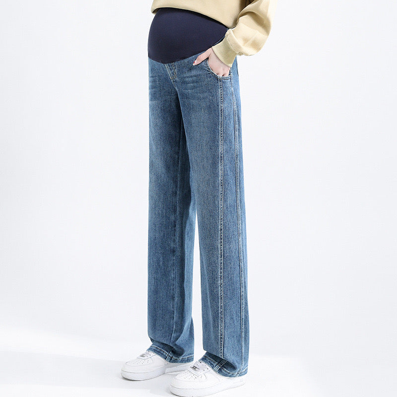 Straight-Cut Palazzo Jean Blue