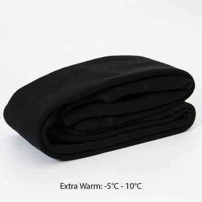 Thick Fleece-Lined Maternity Footed Tights