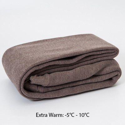 Thick Fleece-Lined Maternity Footed Tights