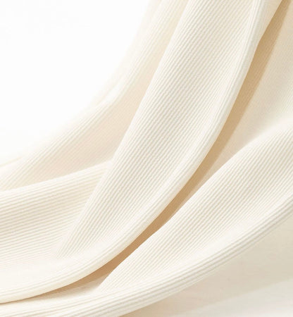 Chenille Maternity Palazzo Pants Off White