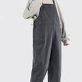 Petite Maternity Corduroy Overalls Dark Grey