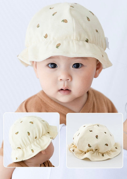 Baby Double-Layer Cotton Bucket Hat (0-8 months)