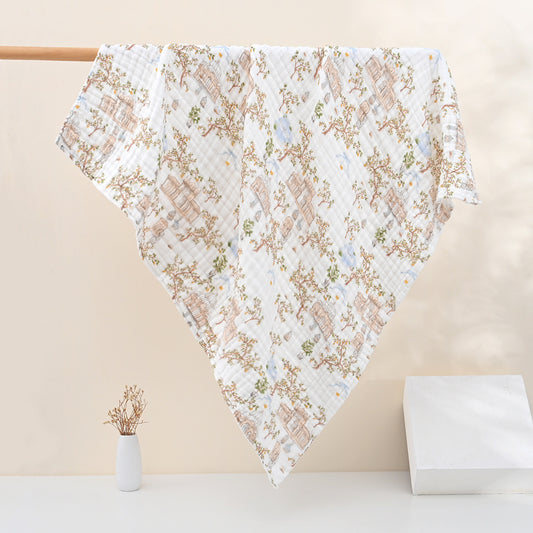 Six-Layer Gauze Cotton Swaddle Blanket 108*108