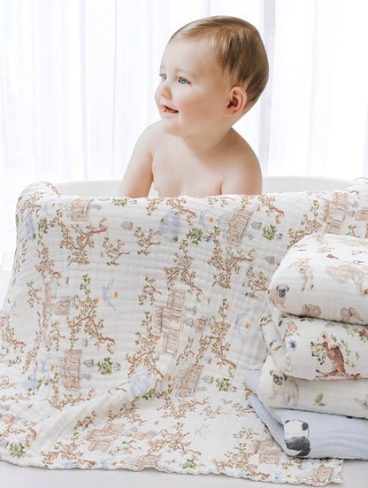 Six-Layer Gauze Cotton Swaddle Blanket 108*108