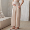 Bamboo Cotton Jersey Nest Bump Maternity Pants Warm Taupe