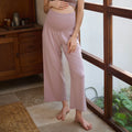 Bamboo Cotton Jersey Nest Bump Maternity Pants Dusty Rose