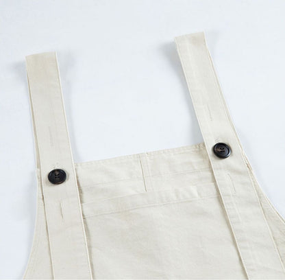 Adjustable Casual Loose Wide Leg Short Overall