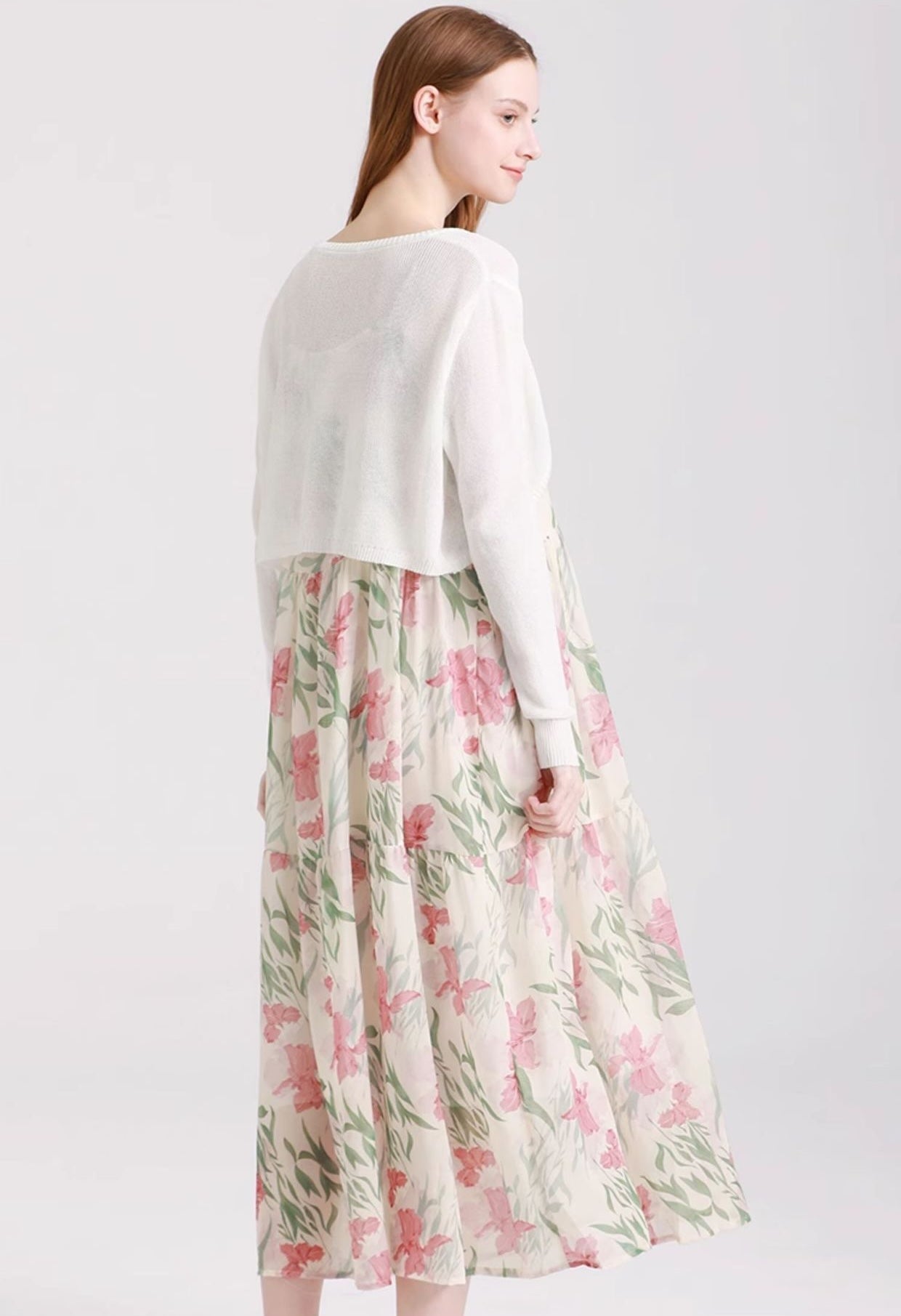 Blossom Maxi - Floral Sundress & Cardigan Set