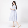 Summer Loose Puff Sleeve Midi Dress