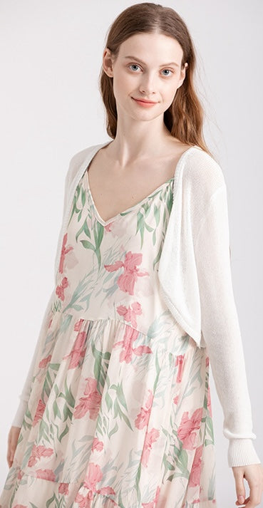 Blossom Maxi - Floral Sundress & Cardigan Set